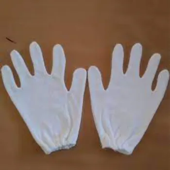 White Plain Hosiery Hand Gloves